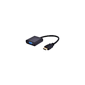 ADAPTADOR GEMBIRD HDMI A VGA Fêmea com 3,5MM AUDIO 0,20M