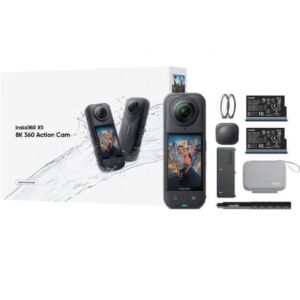 Cámara Digital Deportiva Insta360 X5 Essecial Kit/ 8K/ Ángulo de visión 360º/ Negra