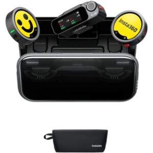 Micrófono Sem Fios com Clip Insta360 Mic Pro (2 TX + 1 RX)/ USB Tipo-C/ incluí Receptor/ 2 unidades