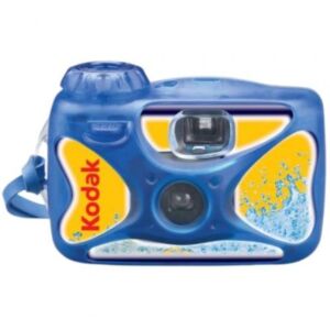 Cámara Desechable Kodak Ultra Sport/ 27 Exposiciones/ Azul e amarelo
