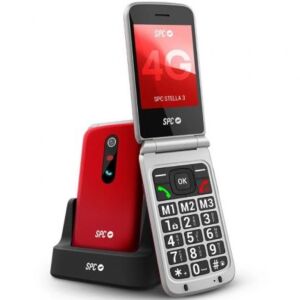 Telefone Móvil SPC Stella 3 para Personas Mayores/ 4G/ Vermelho