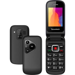 Telefone Móvil Sunstech CELT24 para Personas Mayores/ Preto