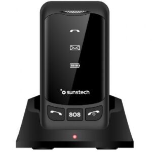 Telefone Móvil Sunstech CELT25BK para Personas Mayores/ Preto