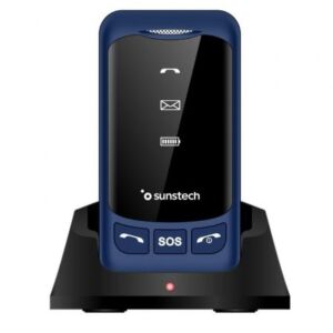 Telefone Móvil Sunstech CELT25BL para Personas Mayores/ Azul