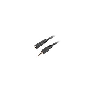 cabo ESTEREO LANBERG JACK 3.5 MM MACHO/JACK 3.5MM Fêmea 5M Preto