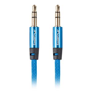 cabo MINIJACK LANBERG 3.5MM M/M 3 PIN 3M PREMIUM AZUL