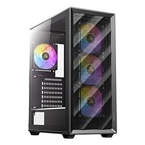CAIXA ANTEC AX85 ARGB ATX Preto 4XVENT 120MM 2XUSB SN FONTE