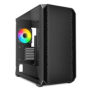 CAIXA GAMING SHARKOOM MK2 RGB mATX  Preto 120MM 3XUSB SN FONTE