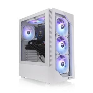 CAIXA THERMALTAKE VIEW200 TG ARGB ATX 2XUSB 3.2 sem FONTE BRANCO