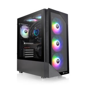 CAIXA THERMALTAKE VIEW200 TG ARGB ATX 2XUSB 3.2 sem FONTE Preto