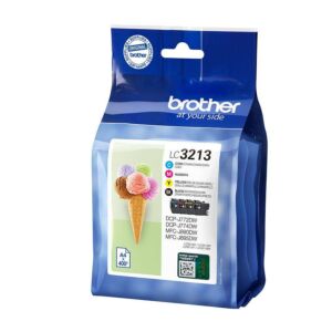 Brother LC-3213VAL tinteiro 4 unidade(s) Original Rendimento alto (XL) Preto, Ciano, Magenta, Amarelo