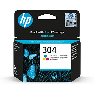 HP Tinteiro original 304 Tricolor
