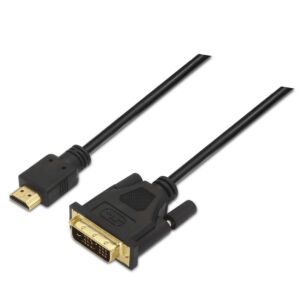 AISENS A117-0090 adaptador de cabo de vídeo 1,8 m HDMI Type A (Standard) DVI 18+1 Preto