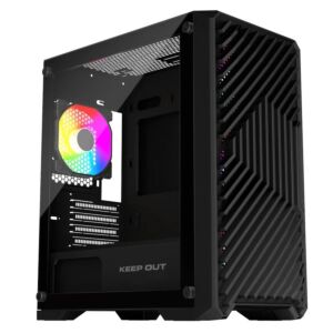 Keep Out caixa M-Atx XC-220 ARGB 4FANS Usb3.0 Black