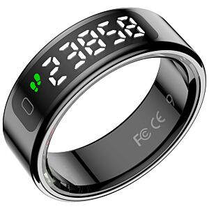 LEOTEC SMART RING KOR MAU Preto TALLA 8
